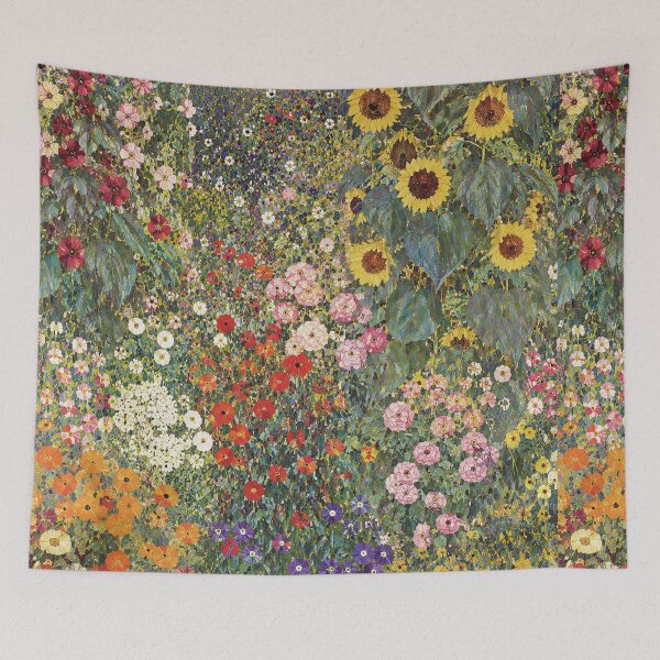 Item preview, Gustav Klimt Flower Garden with Sunflowers designed and sold by maniacfitness.