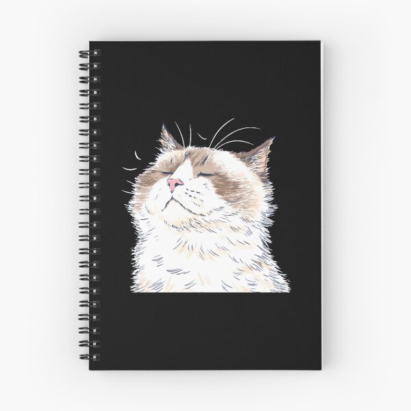 Item preview, Fluffy Cat Bliss Illustration designed and sold by Dmo3HarkoArt.