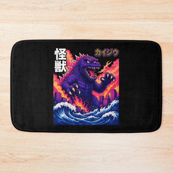 Item preview, Japanese Kaiju Ocean Monster Poster designed and sold by Theprintshophi.