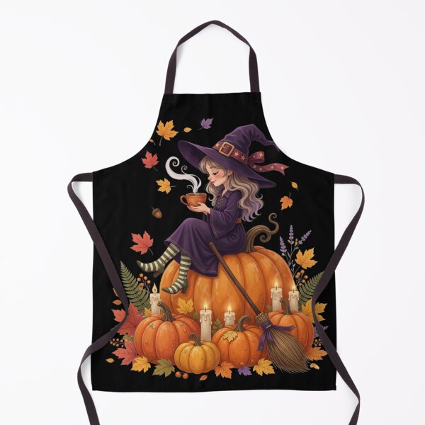 Item preview, Cozy Autumn Witch Halloween Pumpkin designed and sold by CF_VintageDesign.