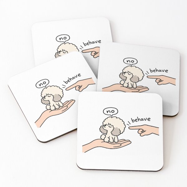 Item preview, Caniche gracioso, sin garabatos de perros designed and sold by MonkiFlipp.