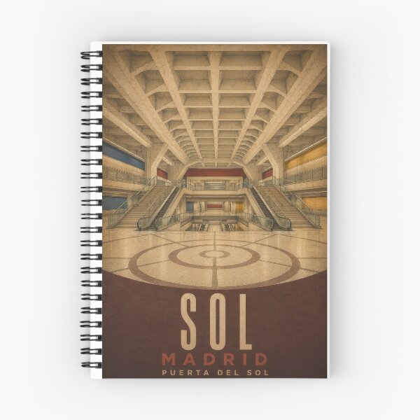Item preview, Sol Station - Vintage Madrid Metro Poster designed and sold by Earth Celebration Designs.