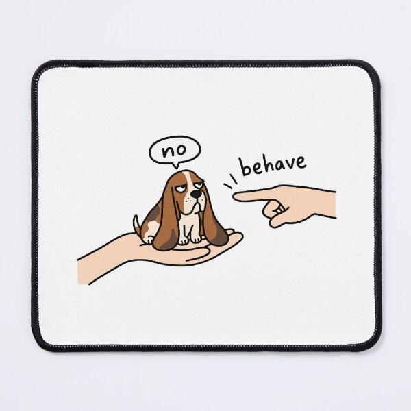 Item preview, Funny Basset Hound No Dog Doodle designed and sold by MonkiFlipp.
