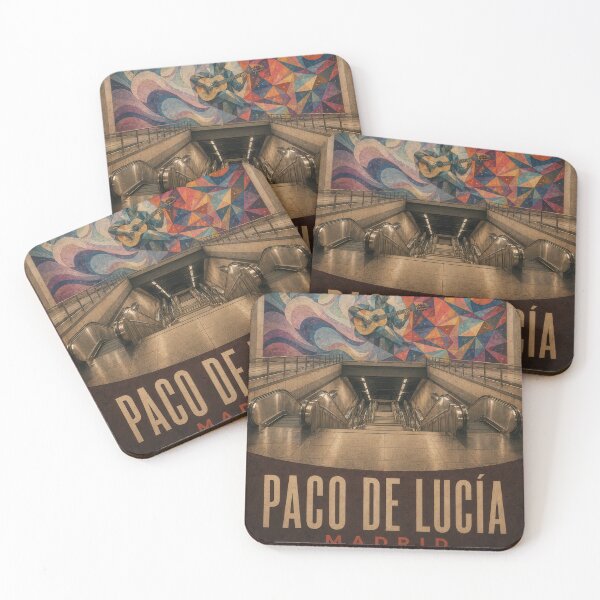 Item preview, Paco de Lucía Station – Vintage Madrid Metro Poster designed and sold by Earth Celebration Designs.