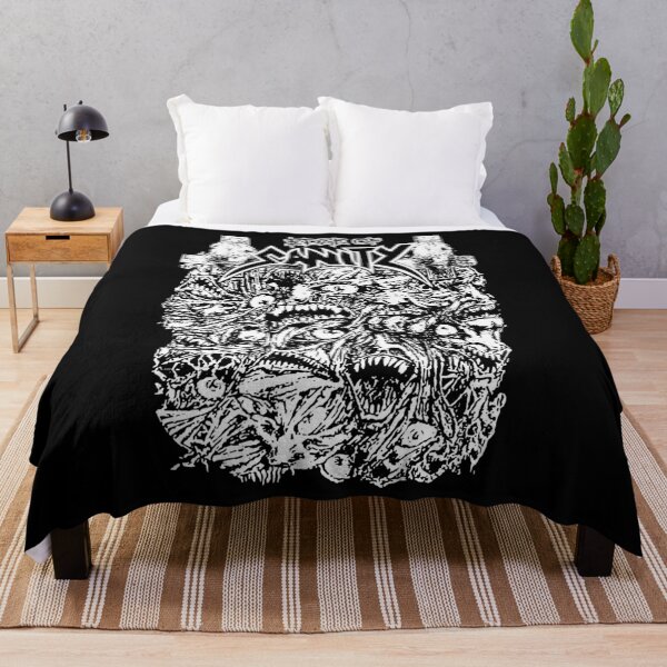 Item preview, White Silhouette Death Metal Band designed and sold by GloomRooms.