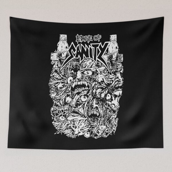 Item preview, White Silhouette Death Metal Band designed and sold by GloomRooms.