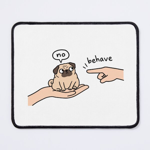 Item preview, Funny Pug No Dog Doodle designed and sold by MonkiFlipp.
