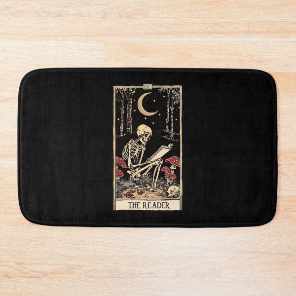 Item preview, the reader antique tarot cartomancy - skull and mushrooms with moon designed and sold by PatriciaAnn7.
