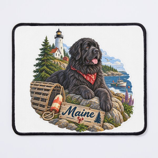 Item preview, Maine Coastal Dog designed and sold by Whimspired By Paxx.