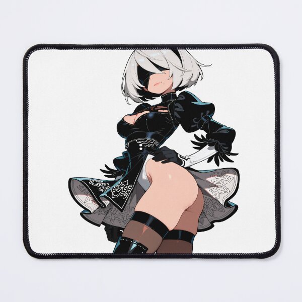 Item preview, 2B NieR Automata Looking Back Anime Sticker designed and sold by RGB-crayon.