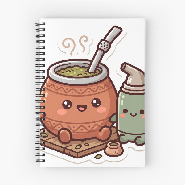 Item preview, Mate and Thermos Friends Cute Kawaii Argentina designed and sold by DofinaSur.
