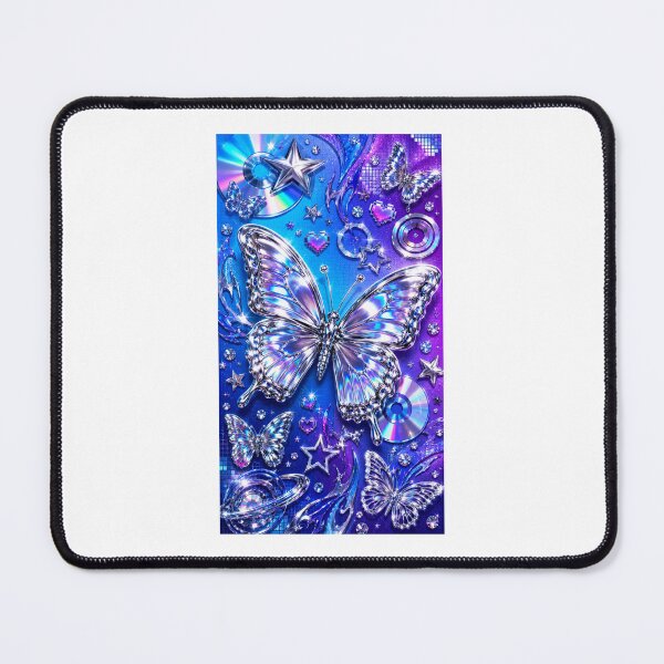 Item preview, Y2k Gift - Chrome Butterfly Phone Case designed and sold by RedRubyBubble.