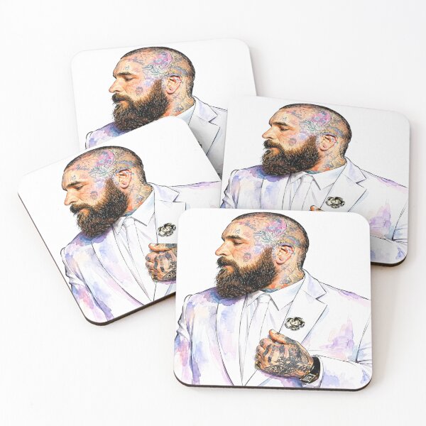 Item preview, Tattooed Gentleman Watercolor Portrait designed and sold by Addy77shop.