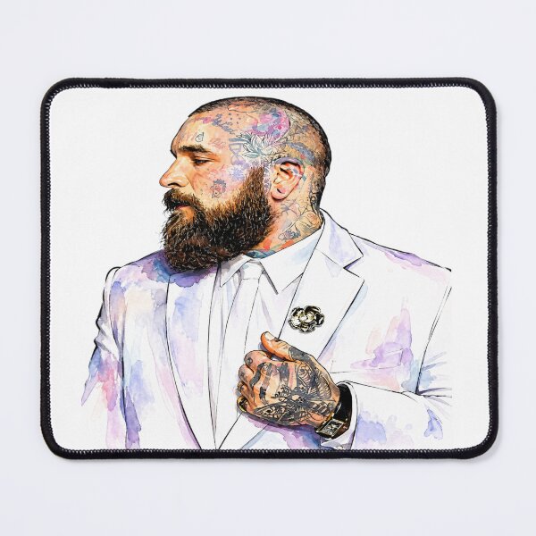 Item preview, Tattooed Gentleman Watercolor Portrait designed and sold by Addy77shop.