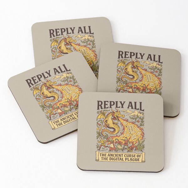Item preview, Reply All Ancient Curse Medieval Dragon Email Humor designed and sold by SplashTastic.