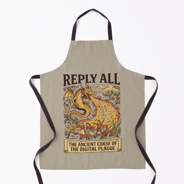 Item preview, Reply All Ancient Curse Medieval Dragon Email Humor designed and sold by SplashTastic.