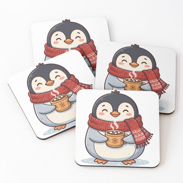 Item preview, Penguin Hot Chocolate Cozy Christmas Cute designed and sold by DofinaSur.