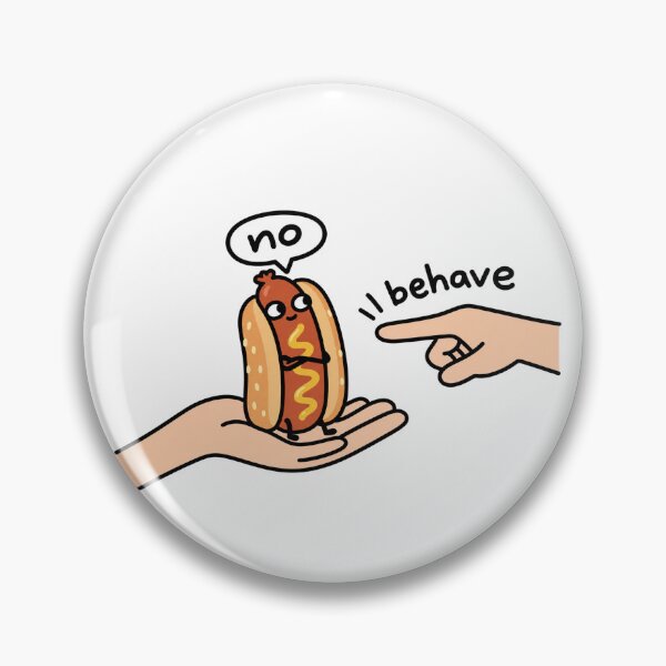 Item preview, Funny Hot Dog Says No designed and sold by MonkiFlipp.