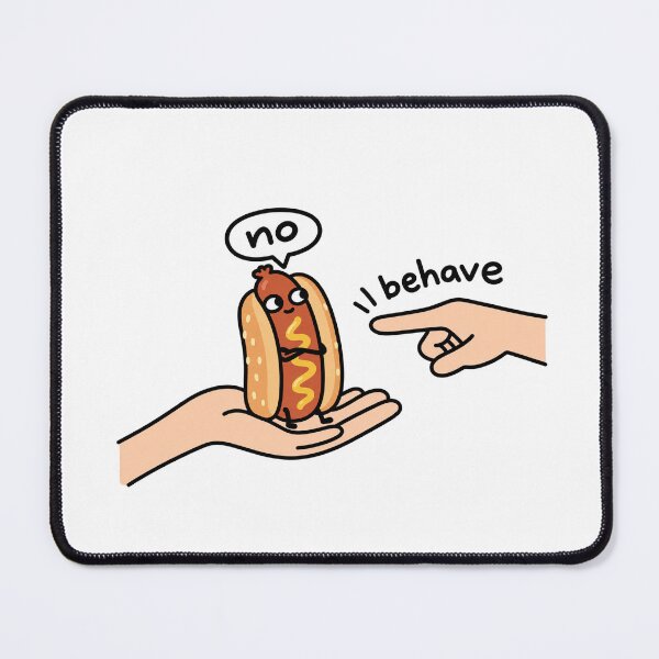 Item preview, Funny Hot Dog Says No designed and sold by MonkiFlipp.