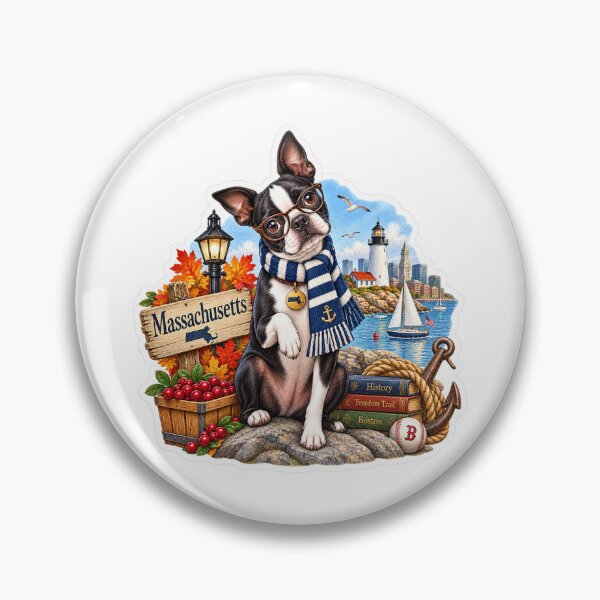 Item preview, Massachusetts New England Dog designed and sold by Whimspired By Paxx.