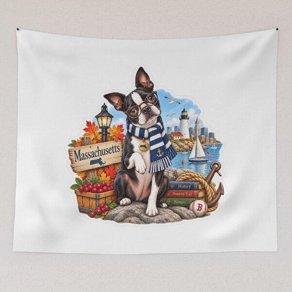 Item preview, Massachusetts New England Dog designed and sold by Whimspired By Paxx.