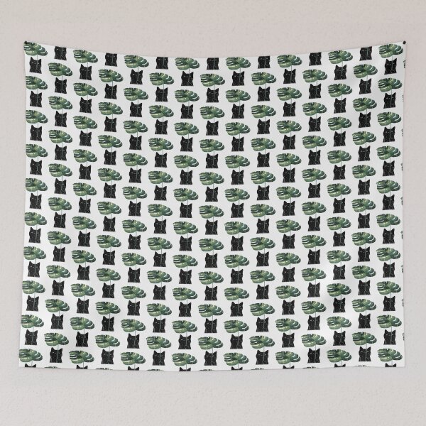 Item preview, Tropical Monstera Leaves Botanical Nature Pattern - Minimalist Aesthetic Green Plant Art | ⭐⭐⭐⭐⭐ designed and sold by Yobconcept.