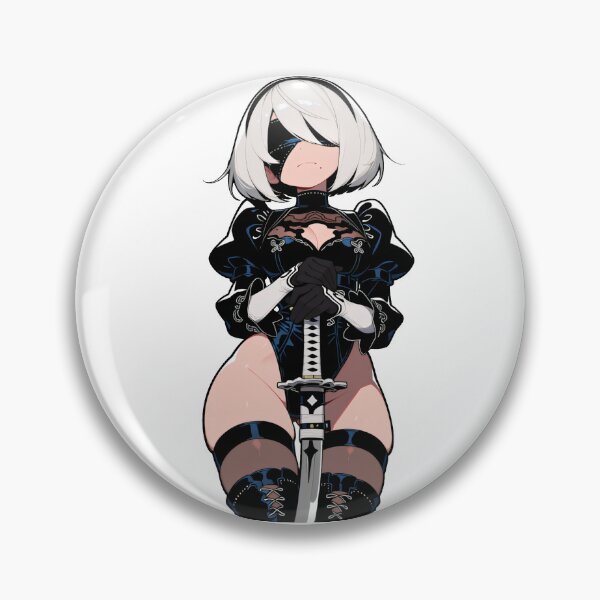 Item preview, 2B NieR Automata Katana Anime Sticker designed and sold by RGB-crayon.