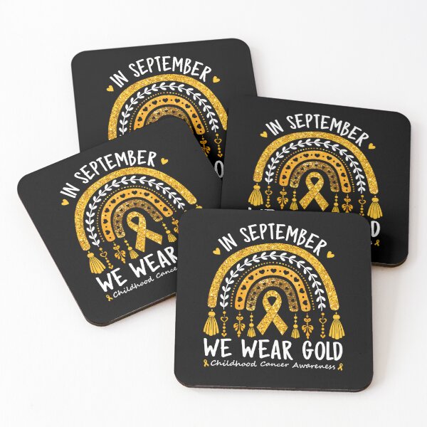 Item preview, In September We Wear Gold Rainbow Childhood Cancer Awareness designed and sold by OddityVault.