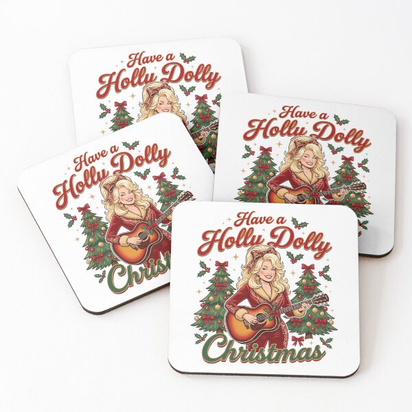 Item preview, Have a Holly Dolly Christmas designed and sold by moonfullStudio.