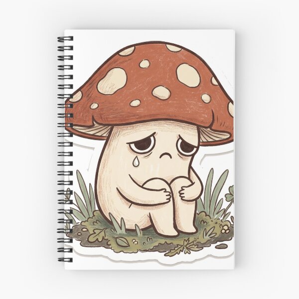 Item preview, Sad Mushroom Cute Goblincore Kawaii designed and sold by DofinaSur.