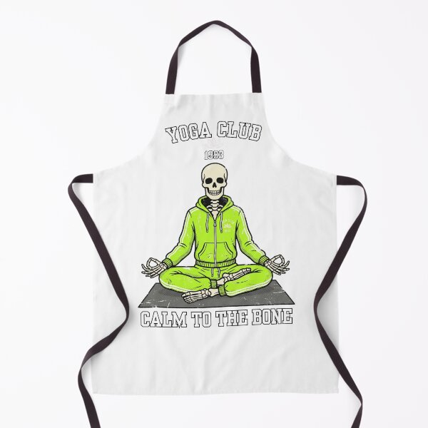 Item preview, Skeleton Meditation Zen Yoga Club Retro Aesthetic designed and sold by VibeTherapyArt.