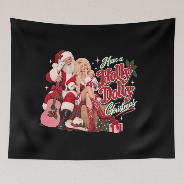 Item preview, Have a Holly Dolly Christmas designed and sold by moonfullStudio.