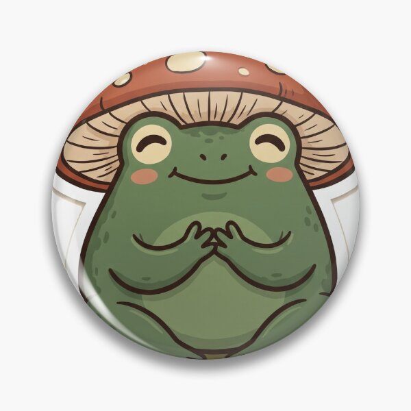 Item preview, Frog Mushroom Hat Cute Cottagecore Kawaii designed and sold by DofinaSur.