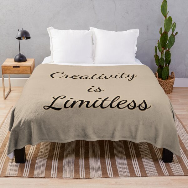 Item preview, LA CREATIVIDAD NO TIENE LÍMITES | CITA INSPIRADORA | ANTECEDENTES NEUTRALES PARA LA DECORACIÓN DEL HOGAR designed and sold by ozcushionstoo.