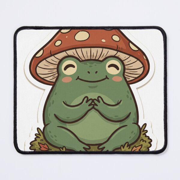 Item preview, Frog Mushroom Hat Cute Cottagecore Kawaii designed and sold by DofinaSur.