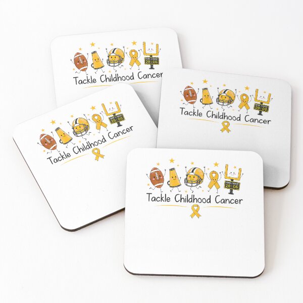 Item preview, Tackle Childhood Cancer Awareness Football Gold Ribbon designed and sold by OddityVault.