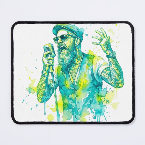 Item preview, Singer - Watercolor Music Art designed and sold by Addy77shop.