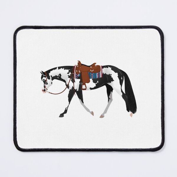 Item preview, Black Overo Western Paint - Equine Rampaige designed and sold by MiamiArchivesCo.