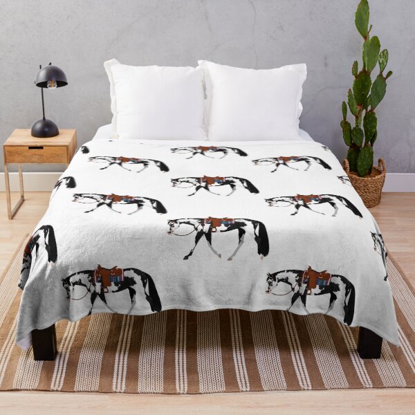 Item preview, Black Overo Western Paint - Equine Rampaige designed and sold by MiamiArchivesCo.