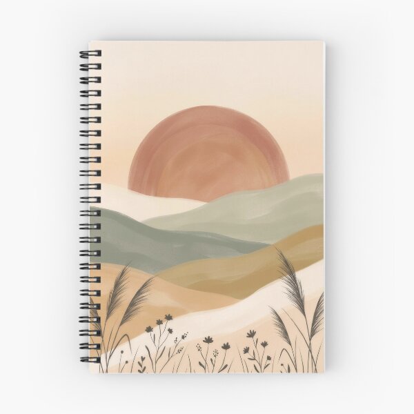 Item preview, Boho Sunrise Meadow Landscape Wall Art designed and sold by SnazzifyDigital.