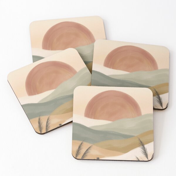 Item preview, Boho Sunrise Meadow Landscape Wall Art designed and sold by SnazzifyDigital.