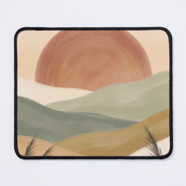 Item preview, Boho Sunrise Meadow Landscape Wall Art designed and sold by SnazzifyDigital.