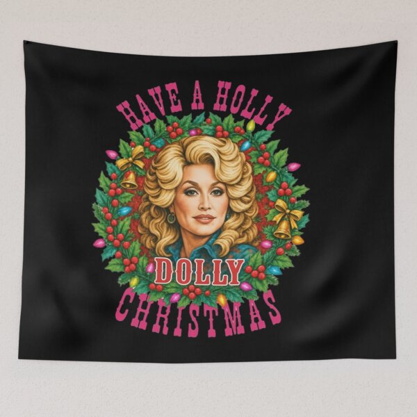 Item preview, Have A Holly Dolly Christmas, Women Holiday designed and sold by moonfullStudio.