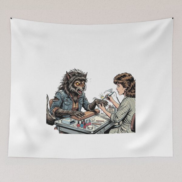 Item preview, Beauty Is Pain – Werewolf Nail Salon Merch designed and sold by Addy77shop.