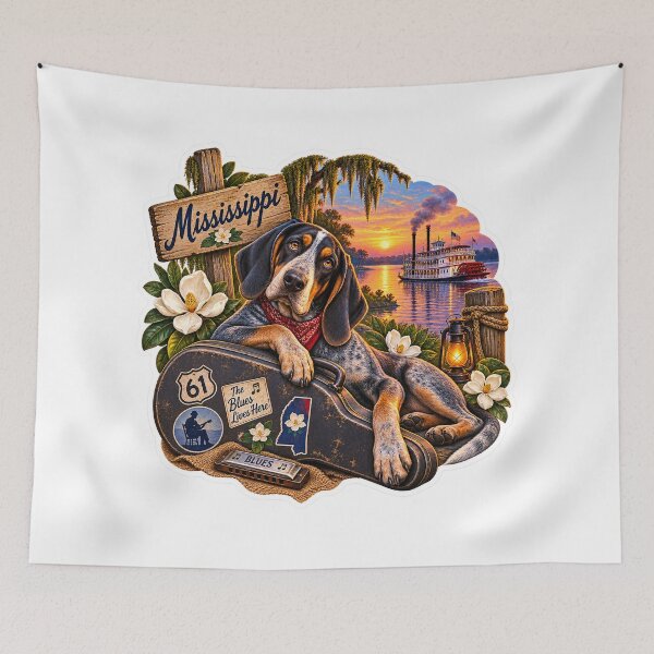 Item preview, Mississippi Southern Dog designed and sold by Whimspired By Paxx.