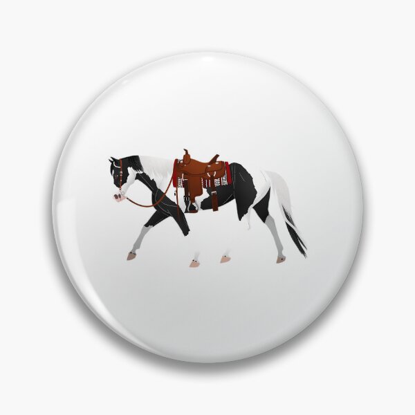 Item preview, Black Tobiano Western Paint - Equine Rampaige designed and sold by MiamiArchivesCo.