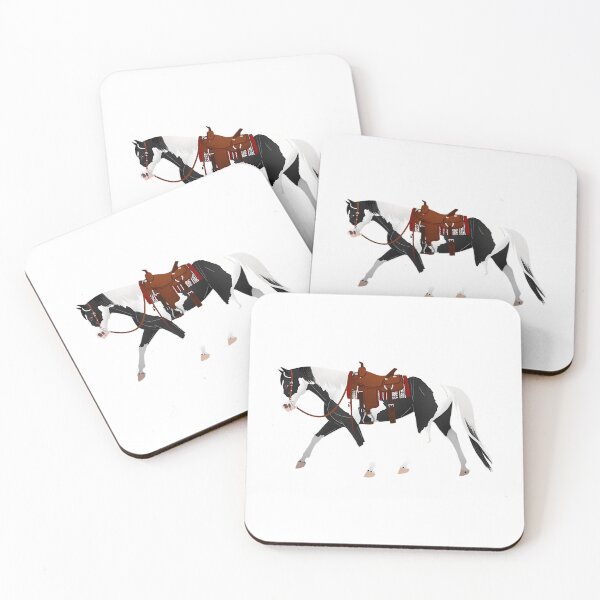 Item preview, Black Tobiano Western Paint - Equine Rampaige designed and sold by MiamiArchivesCo.