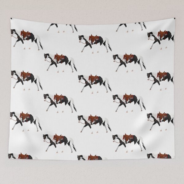 Item preview, Black Tobiano Western Paint - Equine Rampaige designed and sold by MiamiArchivesCo.