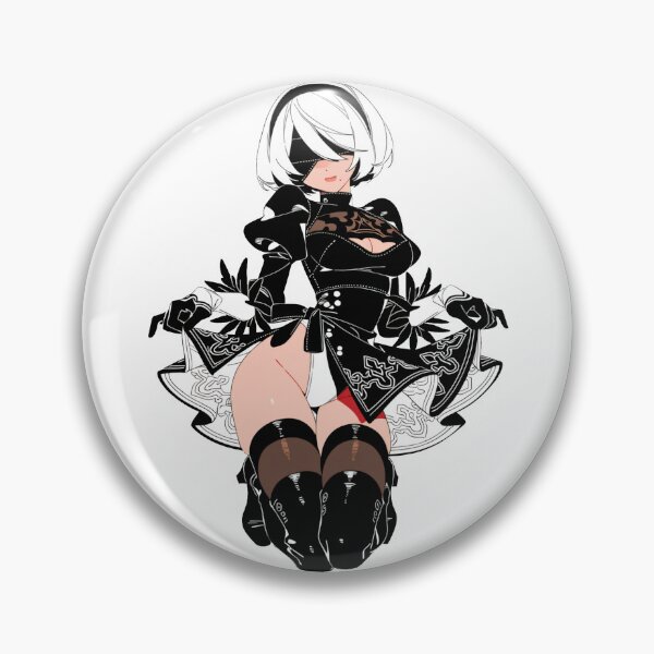 Item preview, 2B NieR Automata Elegant Curtsy Anime Sticker designed and sold by RGB-crayon.