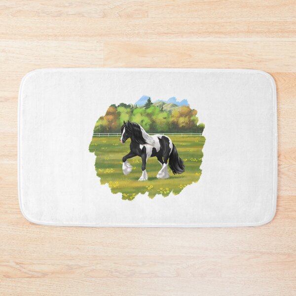 Item preview, Black Pinto Piebald Gypsy Vanner Irish Cob Draft Horse designed and sold by MiamiArchivesCo.